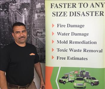 Moises Gomez, team member at SERVPRO of Northwest Long Beach